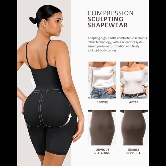Women’s Full Body Shapewear With Butt Lifter And Thigh Slimmer - Picture 2 of 8